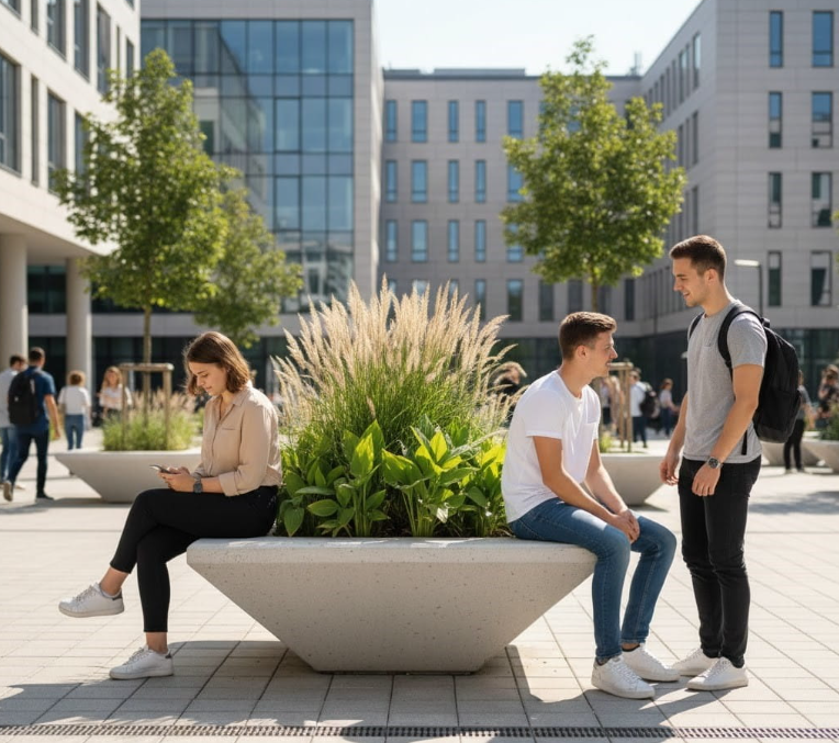 didelis lauko vazonas